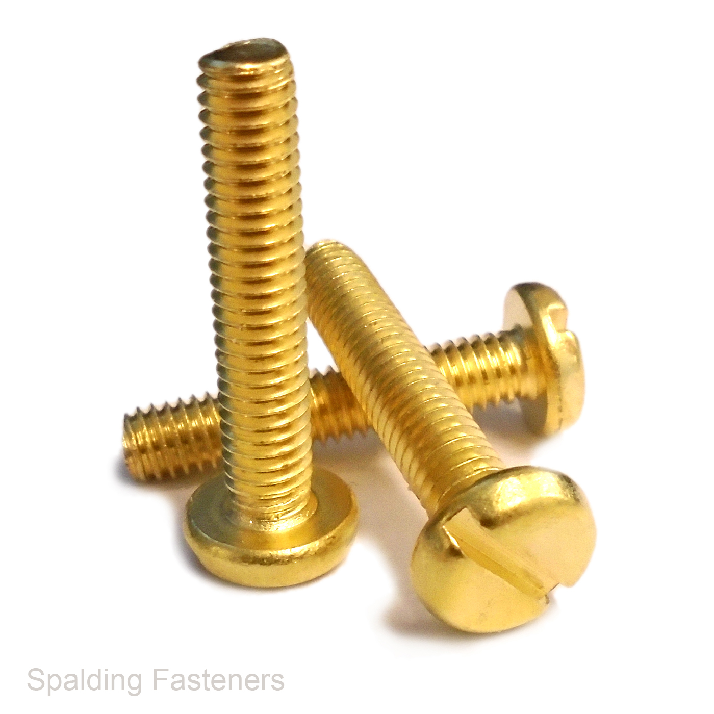Metric Brass Pan Slotted Head Machine Screws M2,M2.5,M3,M4,M5,M6 X